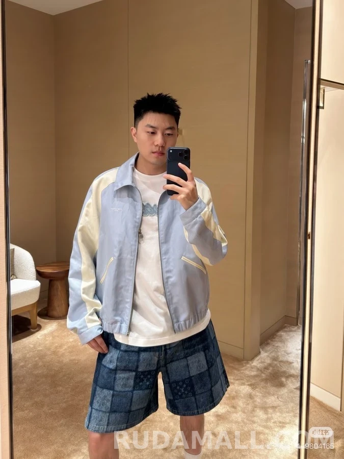 루이비통 루이비통 자수 배색 카라 자켓 상세 이미지