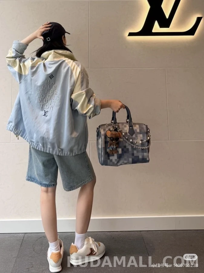 루이비통 루이비통 자수 배색 카라 자켓 상세 이미지