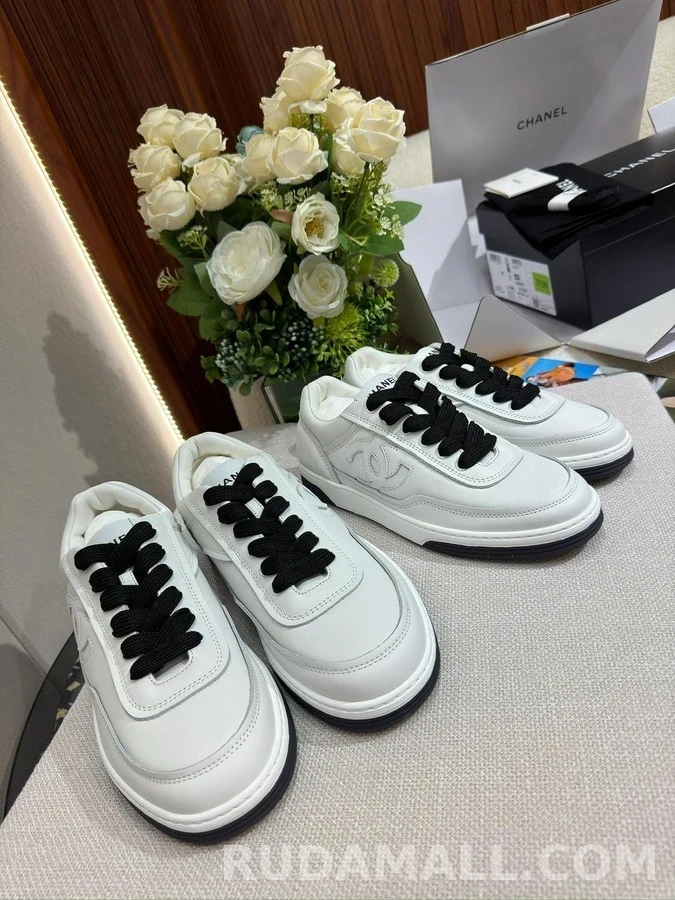샤넬 샤넬 CC로고 카프스킨 스니커즈 상세 이미지