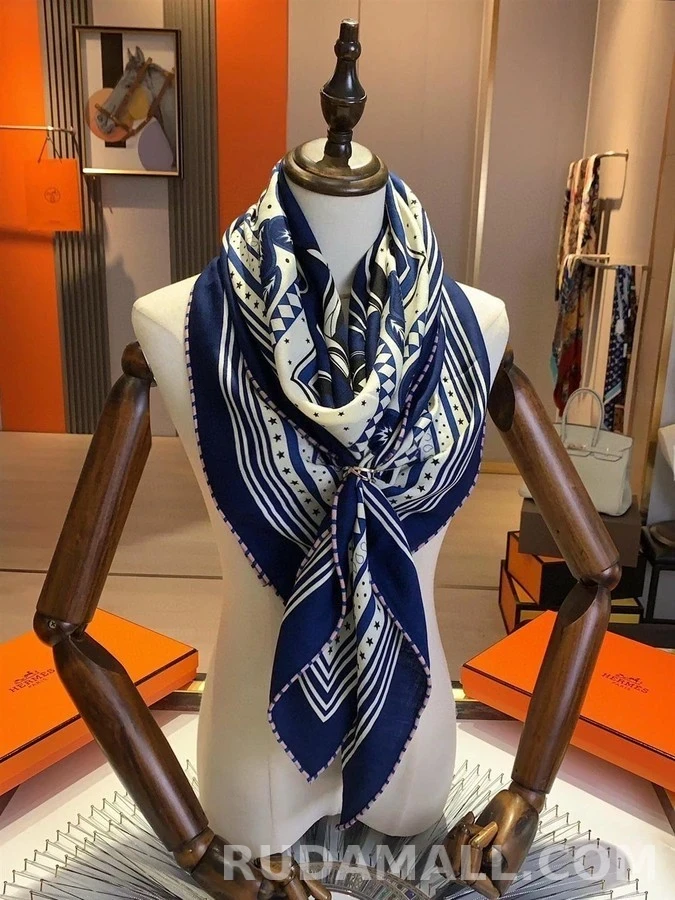 에르메스 에르메스 Les Roues de Phaeton Bandana 숄 140 상세 이미지
