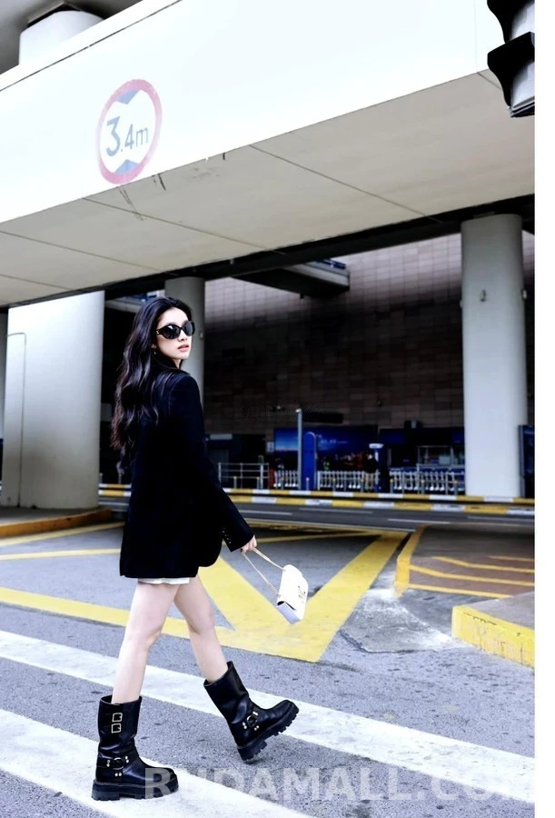 셀린느 셀린느 하네스 바이커 미드 부츠 상세 이미지