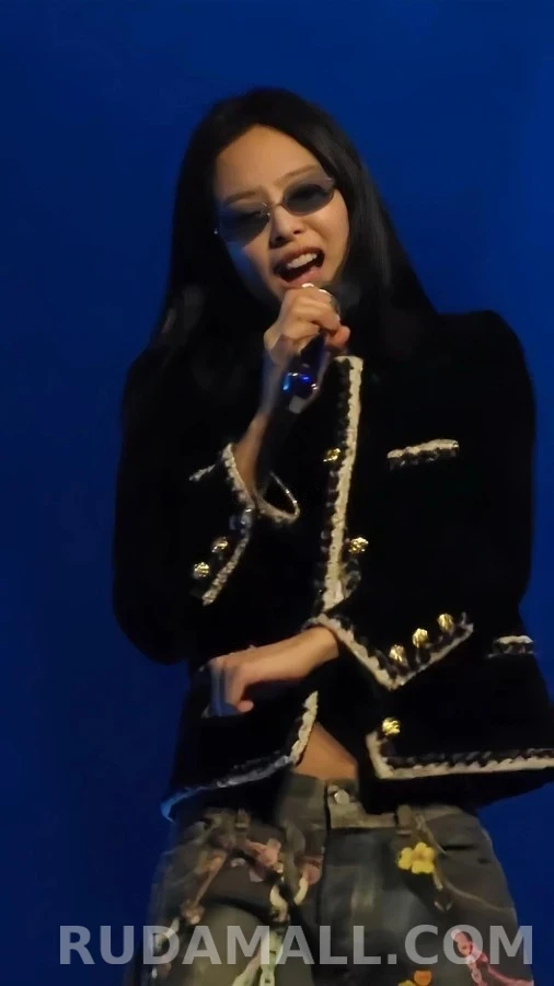샤넬 샤넬 벨벳 스트라이프 트위드 트리밍 자켓 상세 이미지
