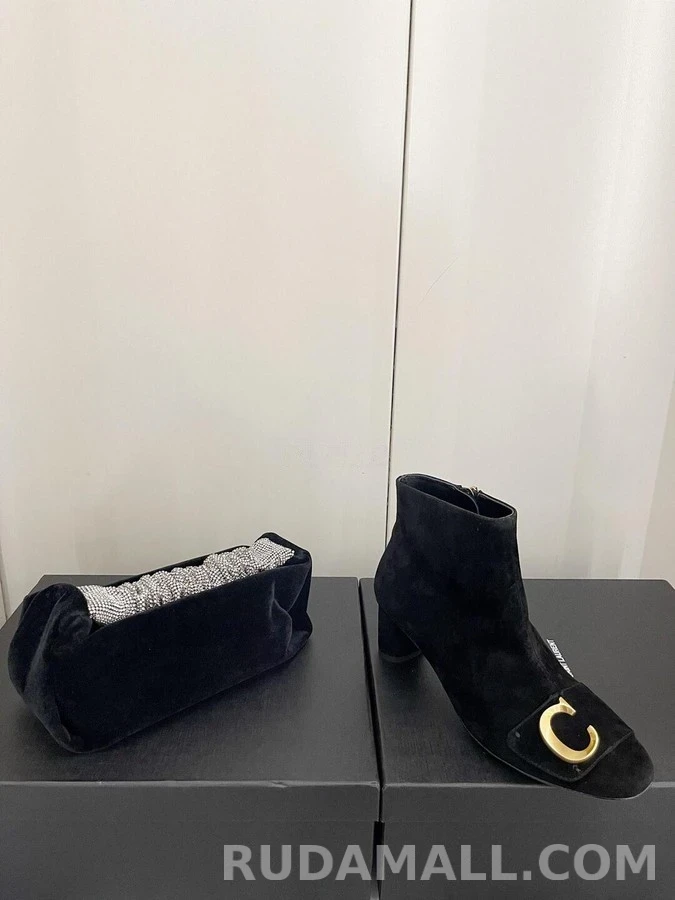 디올 디올 C'EST DIOR 스웨이드 힐 앵클부츠 상세 이미지