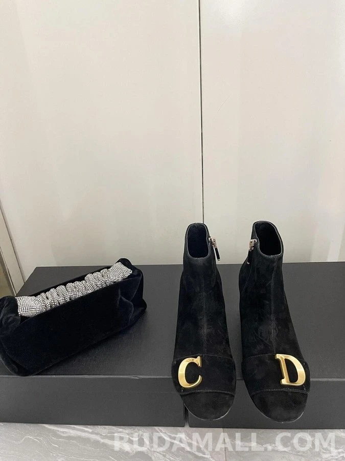 디올 디올 C'EST DIOR 스웨이드 힐 앵클부츠 상세 이미지