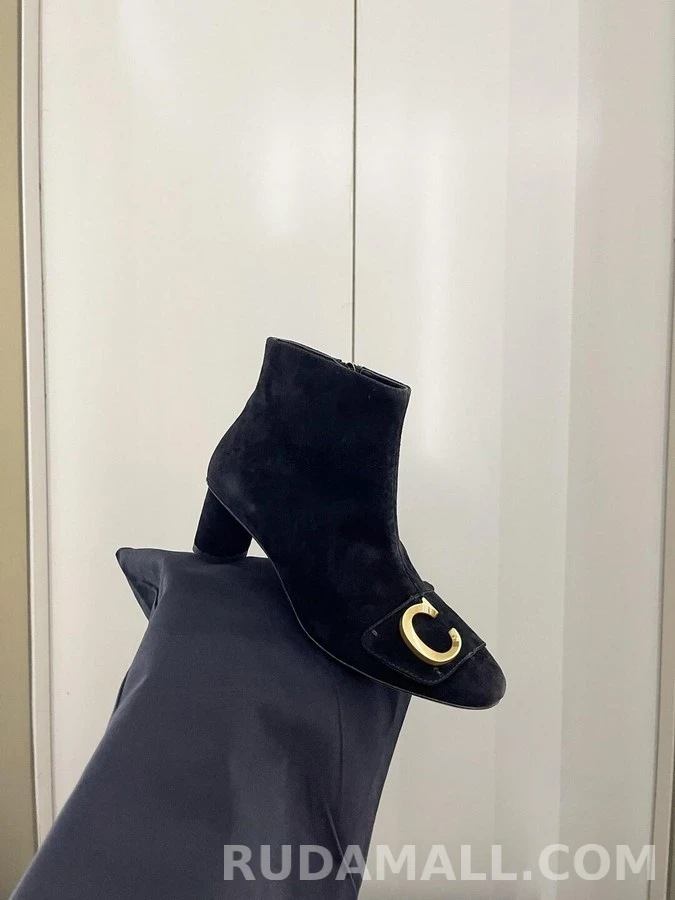디올 디올 C'EST DIOR 스웨이드 힐 앵클부츠 상세 이미지