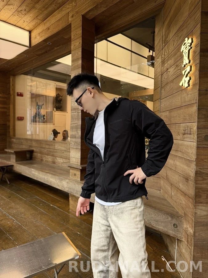 버버리 버버리 체크 라이닝 로고 후드 집업 상세 이미지