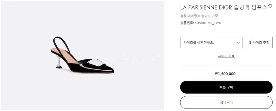 디올 디올 LA Parisienne 슬링백 펌프스 상세 이미지