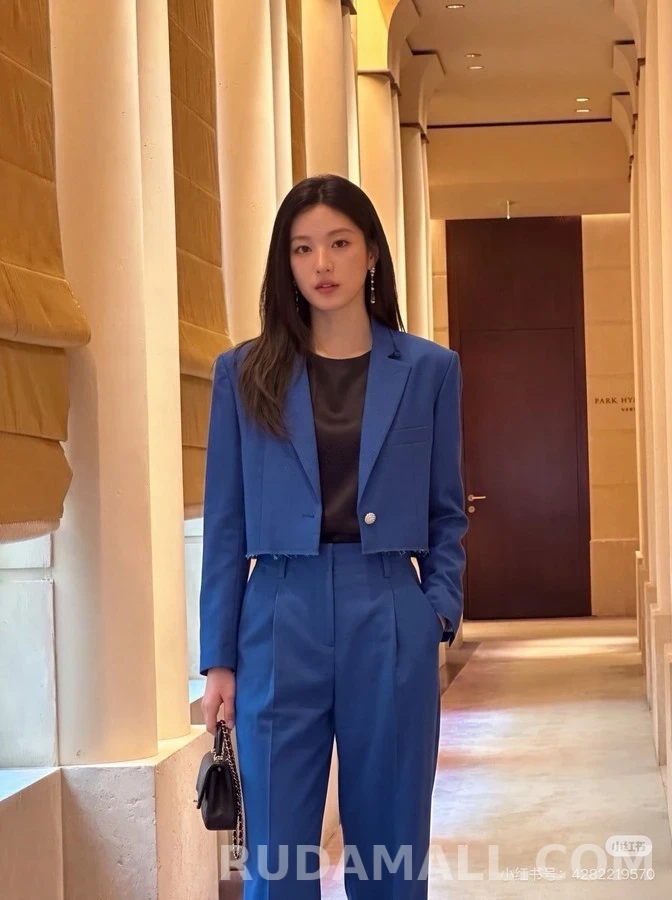 샤넬 샤넬 클라인 크롭 자켓 상세 이미지