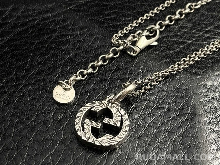 구찌 구찌 인터로킹 G 목걸이 스몰체인 상세 이미지