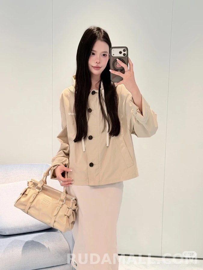 미우미우 미우미우 로고 투피스 후드 자켓 상세 이미지