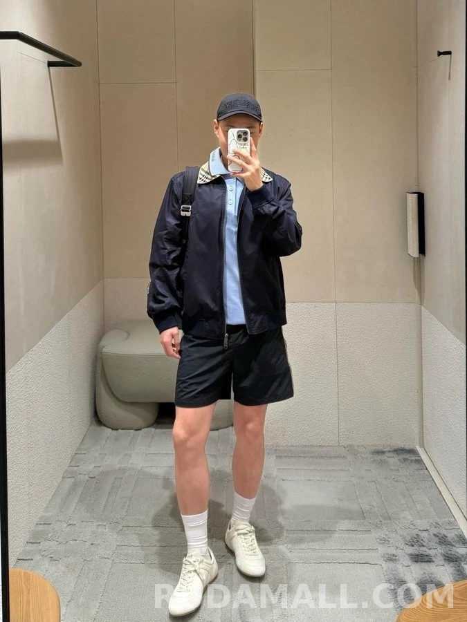 버버리 버버리 체크 칼라 해링턴 재킷 상세 이미지