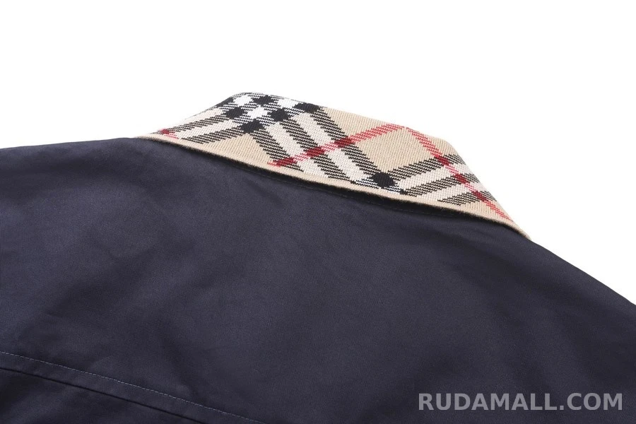 버버리 버버리 체크 칼라 하링턴 자켓 상세 이미지