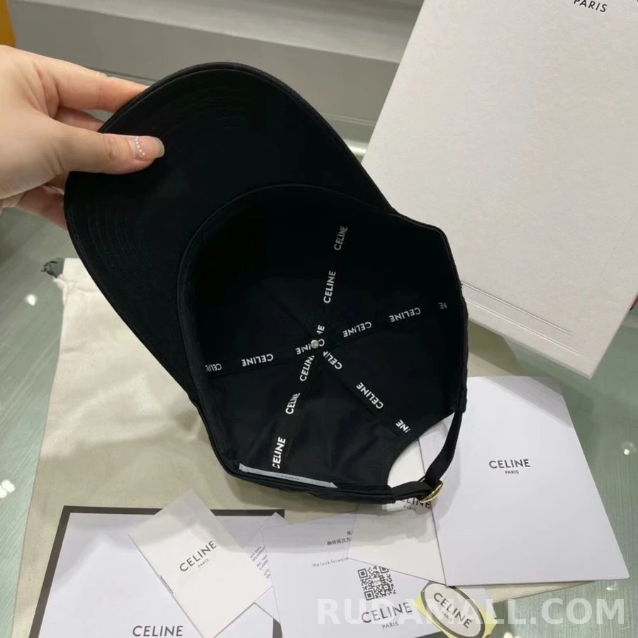 셀린느 셀린느 자수로고 베이스볼 캡 상세 이미지