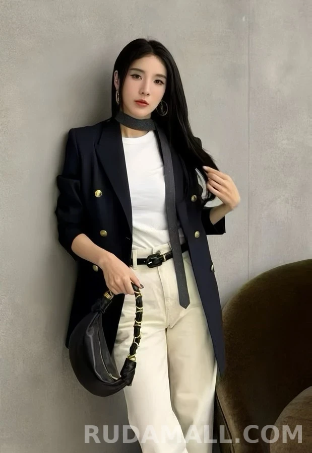 생로랑 세인트로랑 버튼 피크드 라펠 자켓 상세 이미지