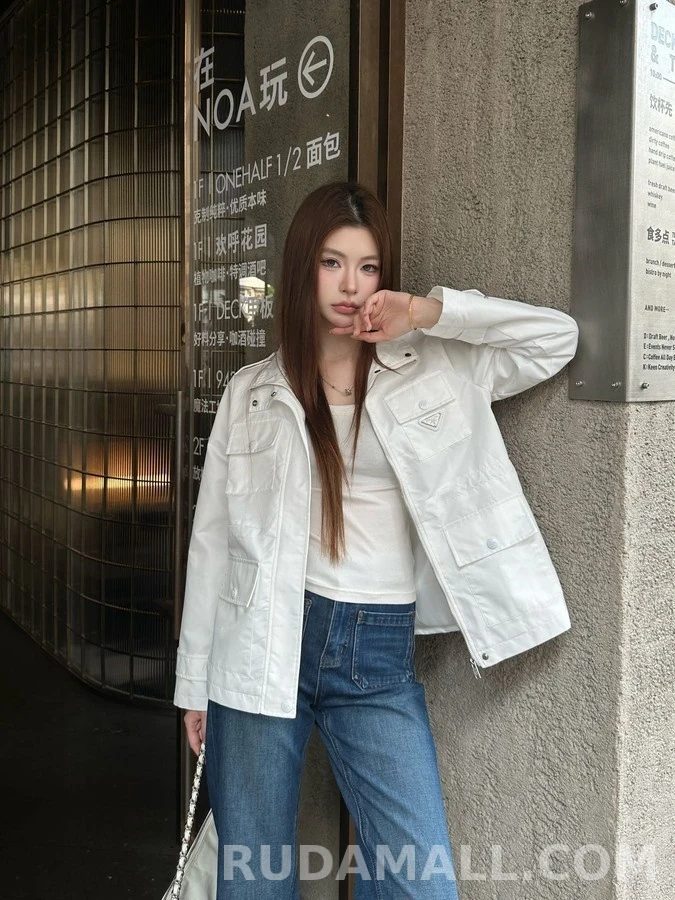 프라다 프라다 삼각 로고 멀티 포켓 자켓 상세 이미지