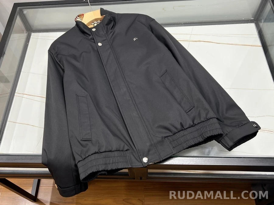 버버리 버버리 기사 로고 체크 칼라 자켓 상세 이미지