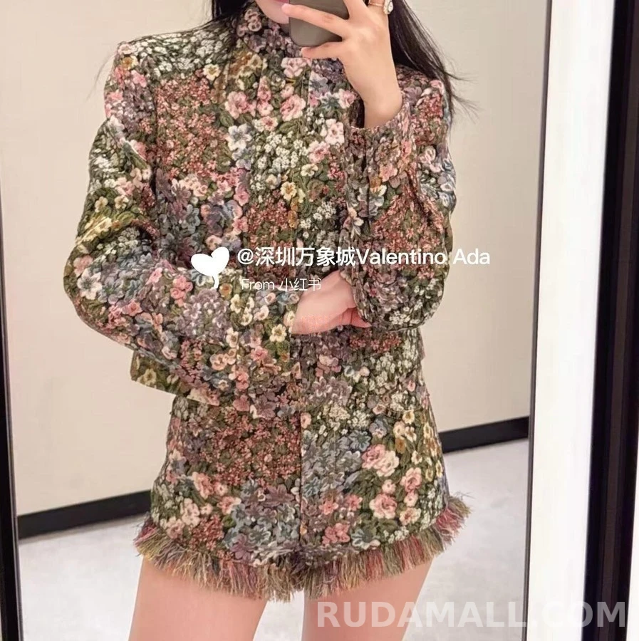 루이비통 루이비통 플라워 패턴 크롭 자켓 상세 이미지