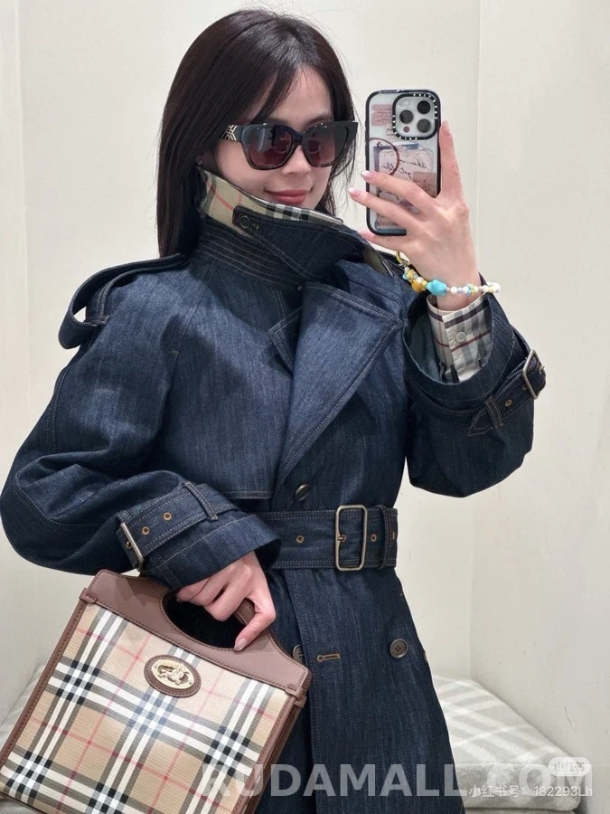 버버리 버버리 데님 트렌치 자켓 상세 이미지
