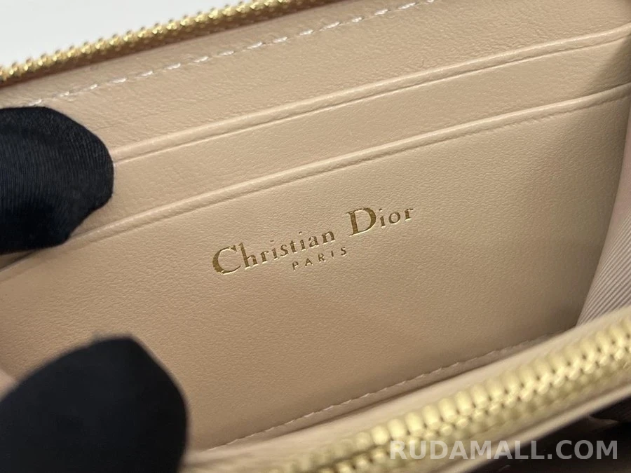 디올 디올 LADY DIOR Voyageur 양가죽 스몰 동전 지갑 상세 이미지