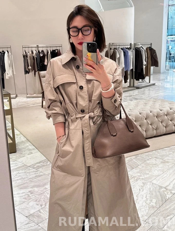 브루넬로 쿠치넬리 브루넬로 쿠치넬리 유틸리티 벨티드 코트 상세 이미지