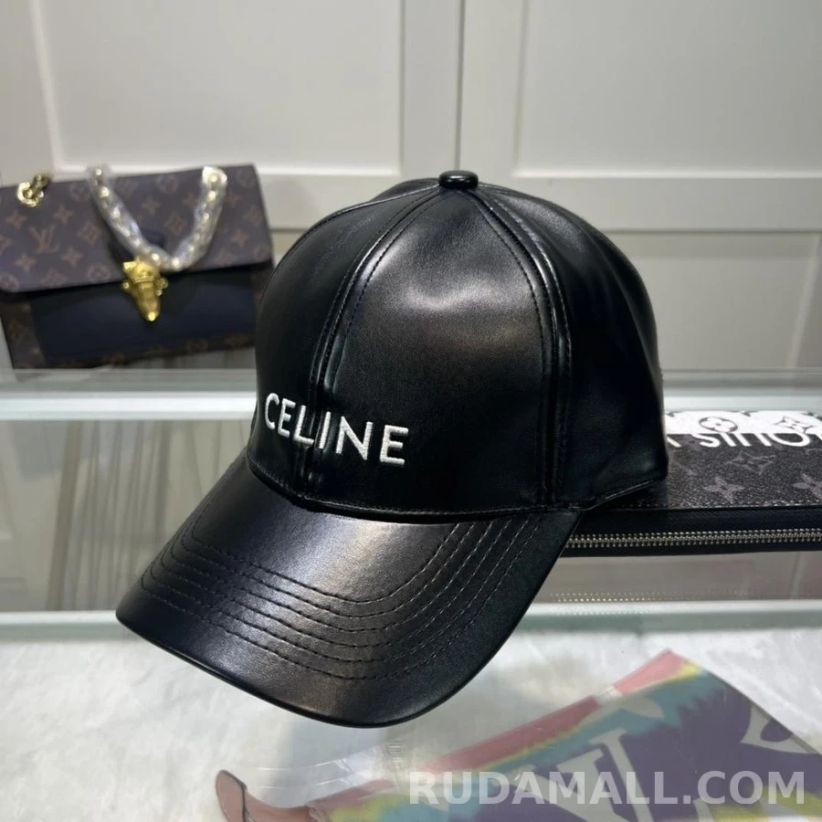 셀린느 셀린느 Celine 레더 베이스볼 캡 상세 이미지