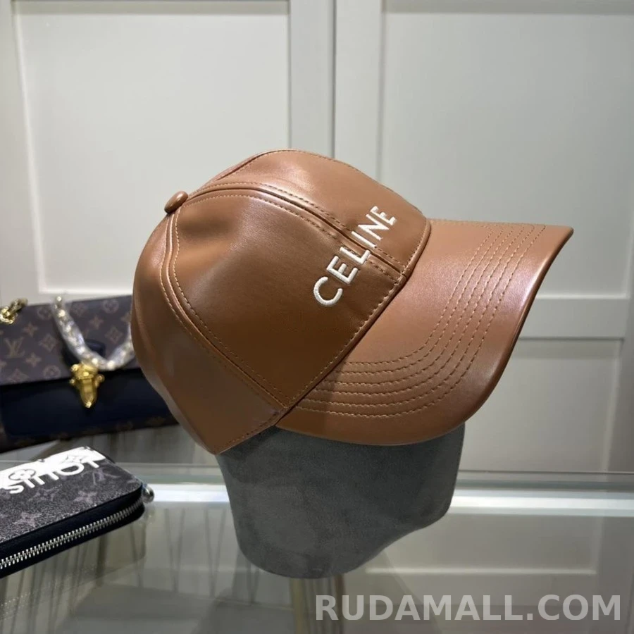 셀린느 셀린느 Celine 레더 베이스볼 캡 상세 이미지