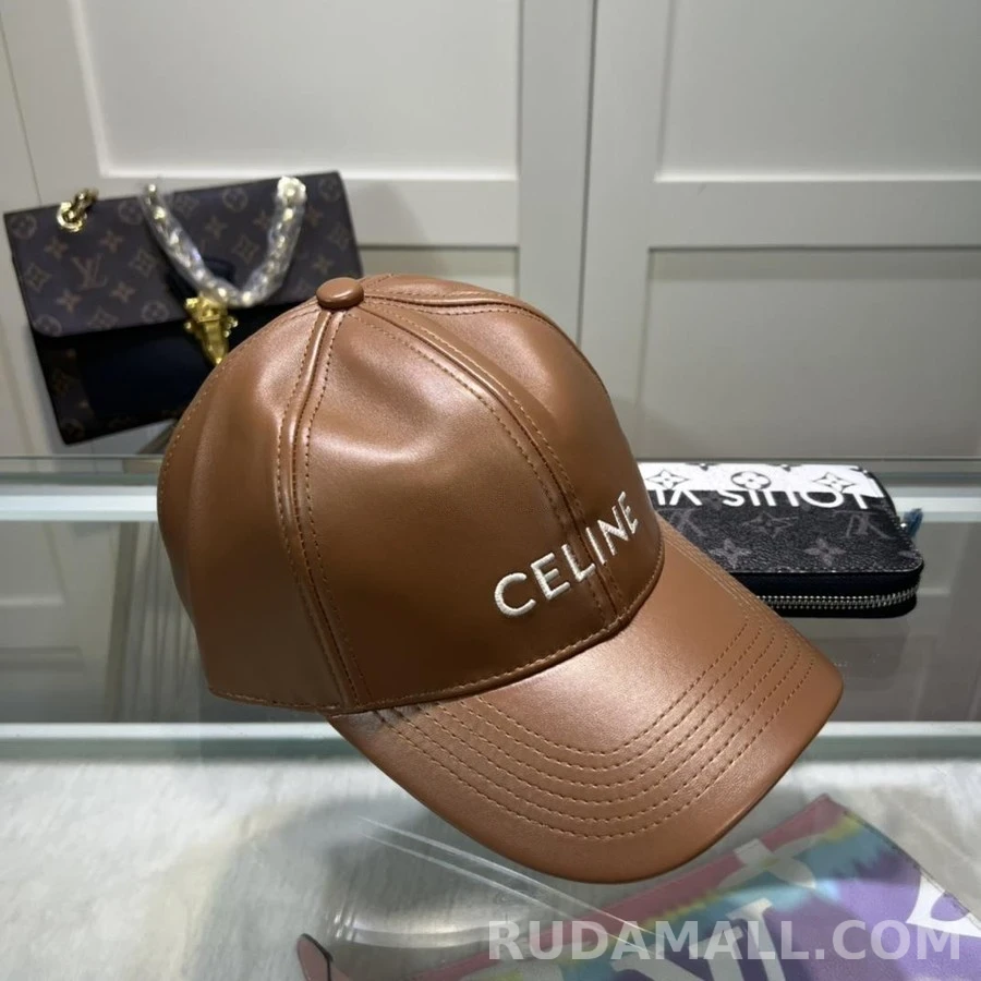 셀린느 셀린느 Celine 레더 베이스볼 캡 상세 이미지