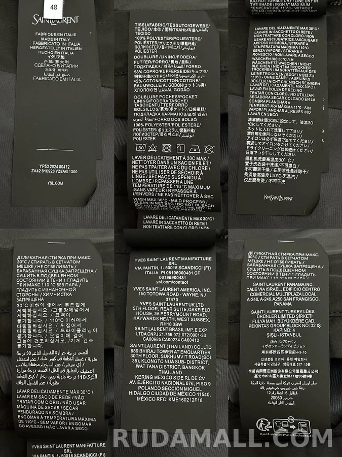 생로랑 세인트로랑 가바딘 집업 자켓 상세 이미지