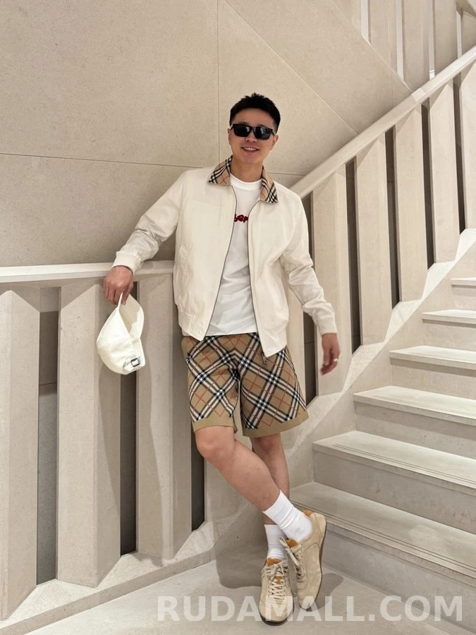 버버리 버버리 체크 칼라 하링턴 자켓 상세 이미지