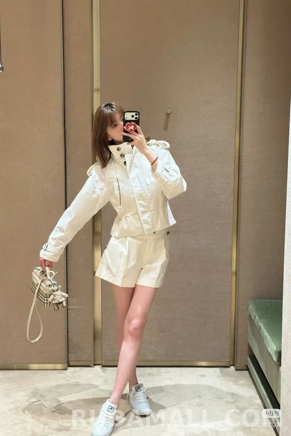 버버리 버버리 체크 포켓 드로스트링 자켓 상세 이미지
