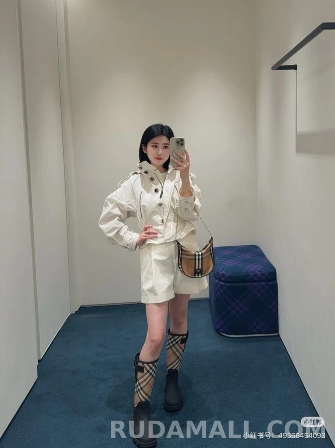 버버리 버버리 체크 포켓 드로스트링 자켓 상세 이미지