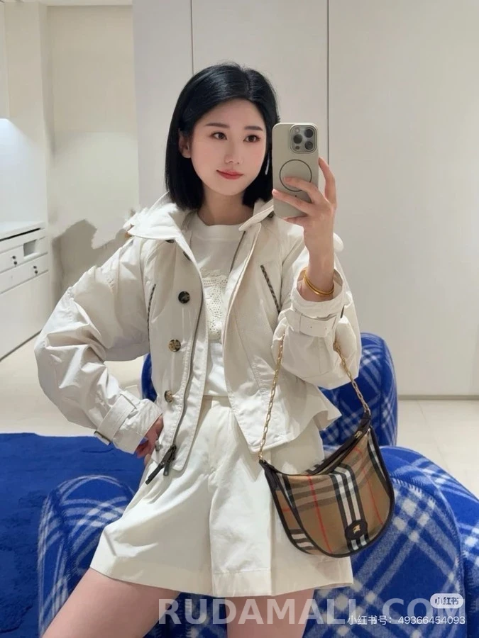 버버리 버버리 체크 포켓 드로스트링 자켓 상세 이미지