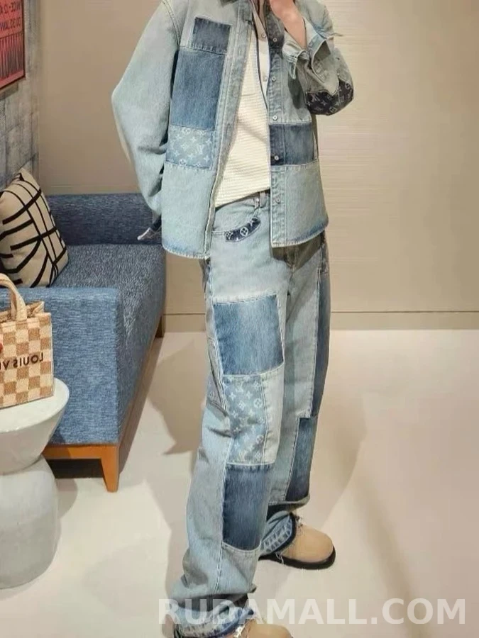 루이비통 루이비통 패치워크 모노그램 데님 자켓 상세 이미지