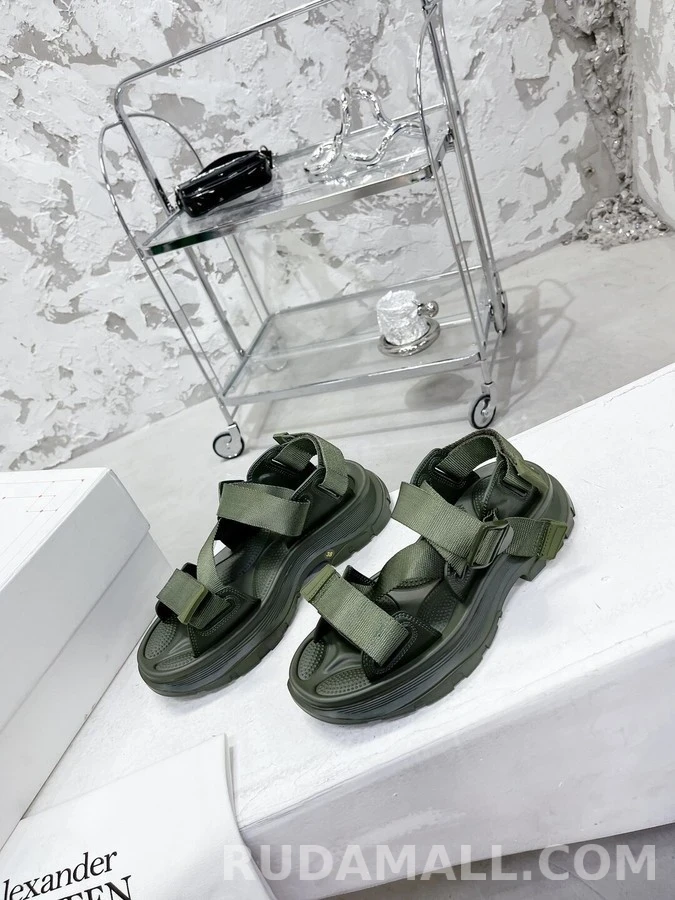 알렉산더 맥퀸 알렉산더 맥퀸 웹 스트랩 트레드 샌들 상세 이미지
