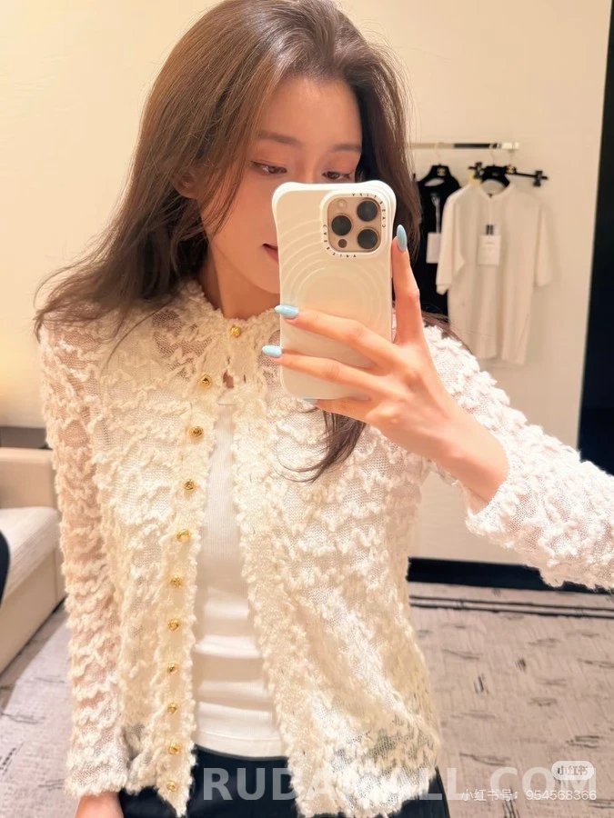 샤넬 샤넬 물결 니트 자켓 상세 이미지