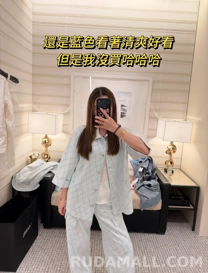 샤넬 샤넬 퀼팅 칠부 소매 자켓 상세 이미지