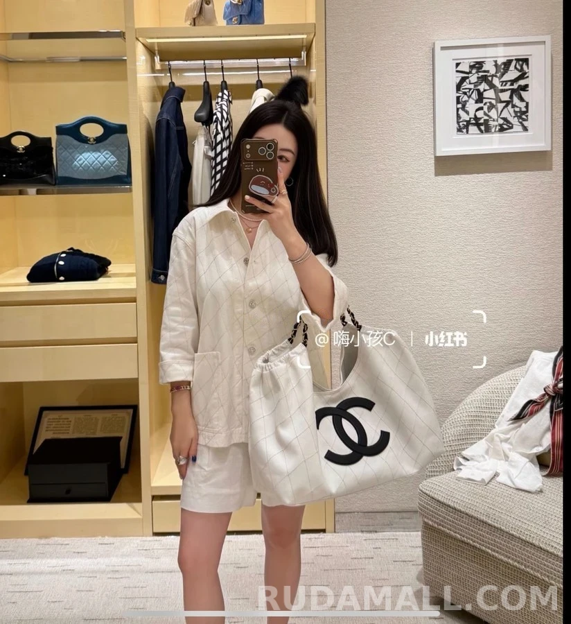 샤넬 샤넬 퀼팅 데님 자켓 상세 이미지