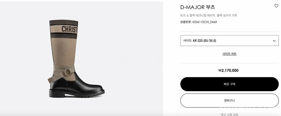 디올 디올 D-Major 부츠 상세 이미지