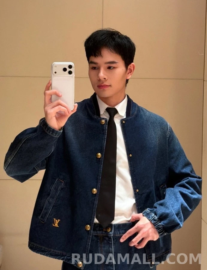 루이비통 루이비통 로고 데님 봄버 자켓 상세 이미지