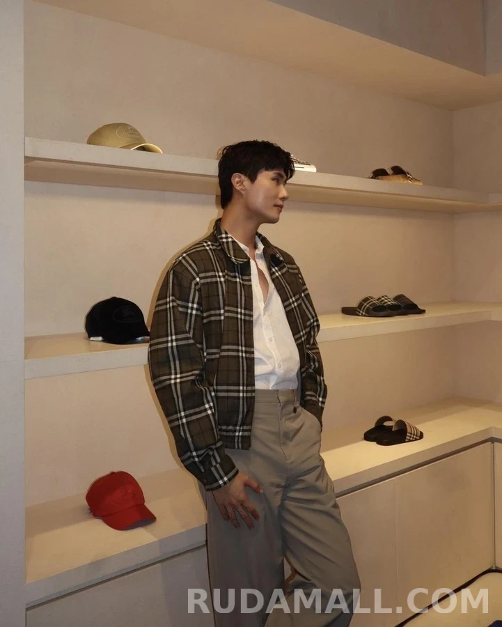 버버리 버버리 체크 캐시미어 플라이트 자켓 상세 이미지