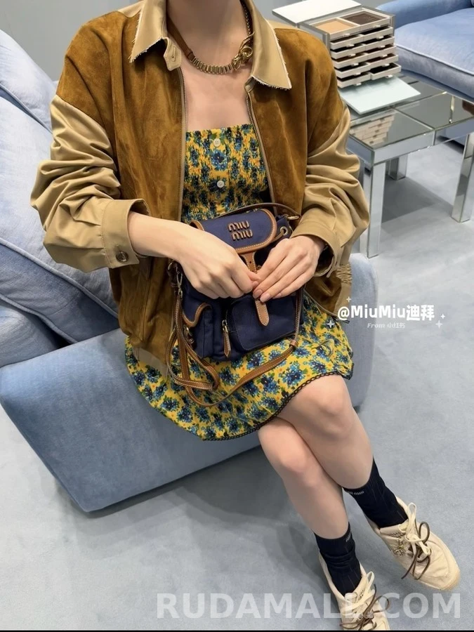 미우미우 미우미우 패치워크 레터링 자켓 상세 이미지