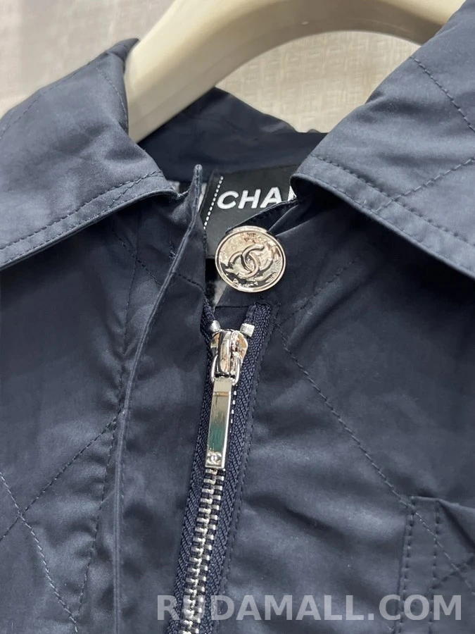 샤넬 샤넬 다이아몬드 퀼팅 카라 자켓 상세 이미지