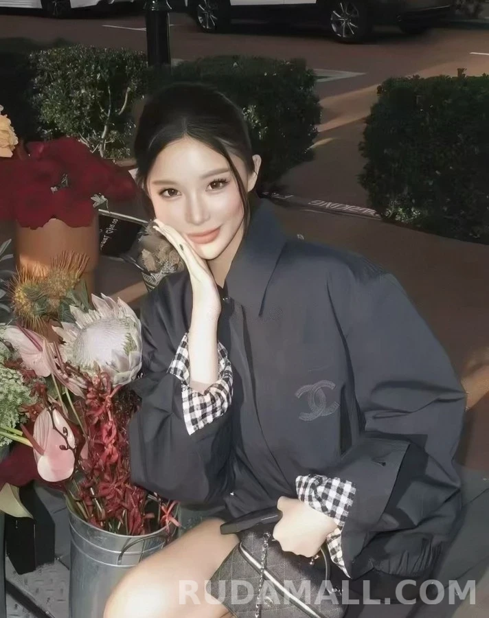 샤넬 샤넬 다이아몬드 퀼팅 카라 자켓 상세 이미지