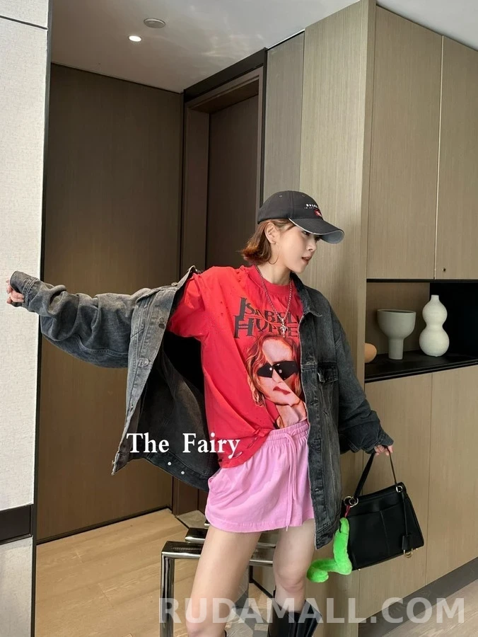발렌시아가 발렌시아가 그라피티 레터링 워싱 데님 자켓 상세 이미지