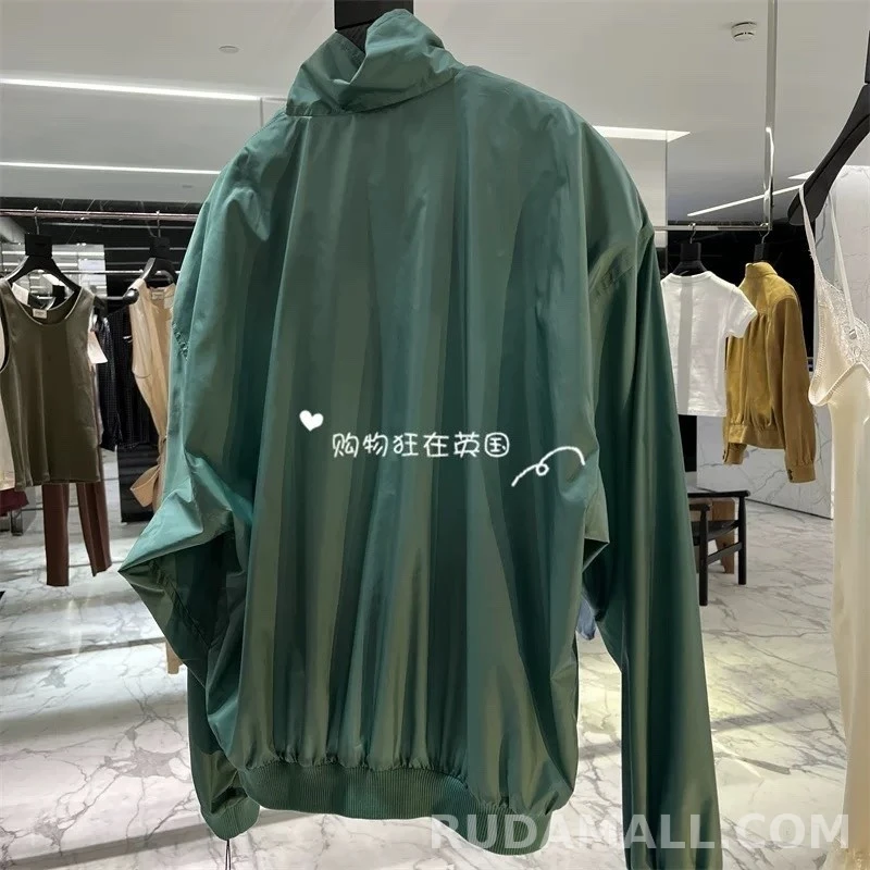 생로랑 세인트로랑 V넥 컬러 블록 반집업 자켓 상세 이미지