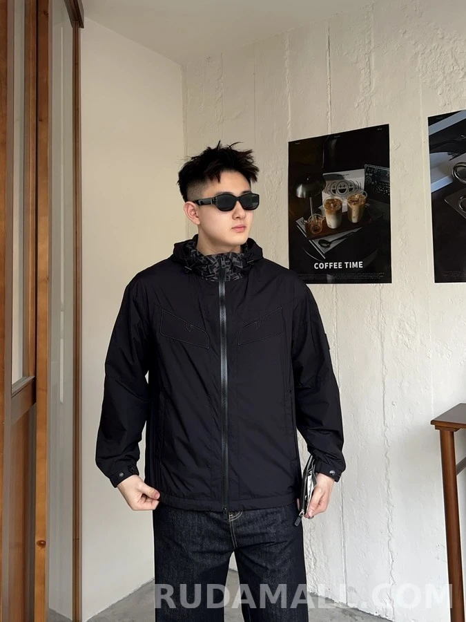 펜디 펜디 로고 후드 자켓 상세 이미지