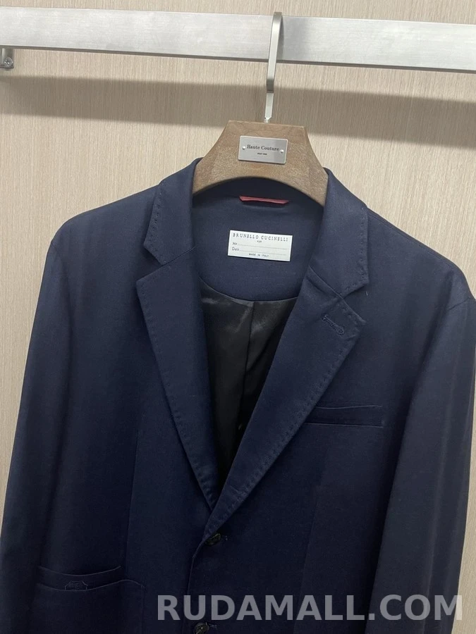 브루넬로 쿠치넬리 브루넬로 쿠치넬리 솔로메오 숄더 투버튼 블레이저 상세 이미지