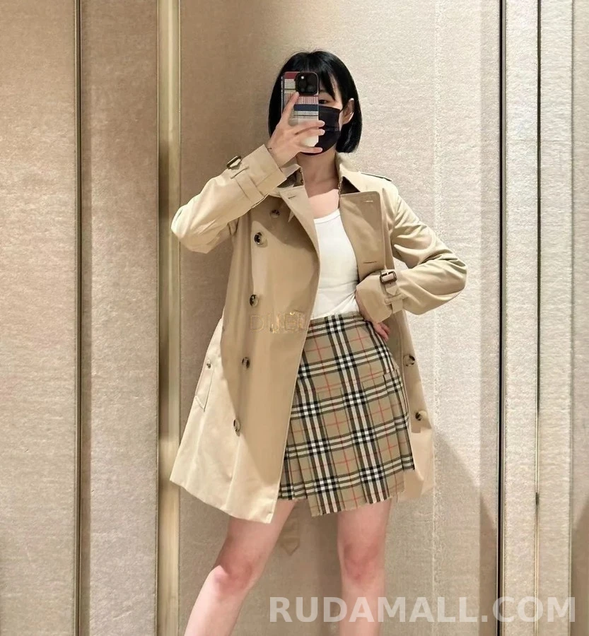 버버리 버버리 켄싱턴 쇼트 트렌치 코트 상세 이미지