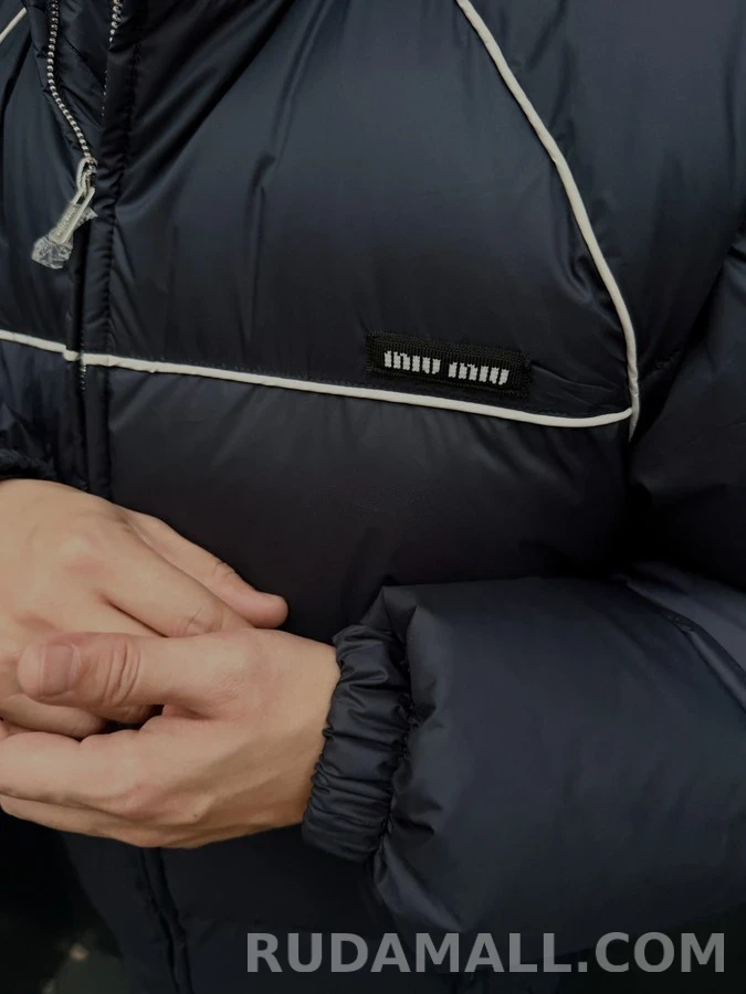 미우미우 미우미우 나일론 패딩 다운 재킷 상세 이미지
