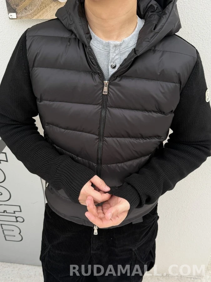 몽클레어 몽클레어 울 니트 슬리브 패딩 재킷 상세 이미지